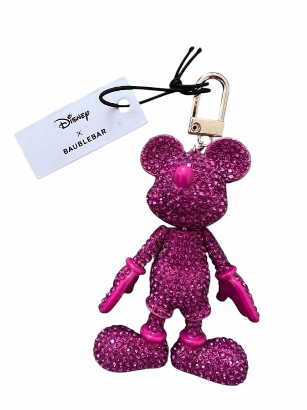 #563. Disney baublebar pink Mickey keychain